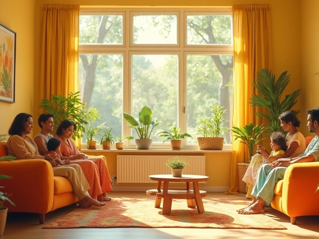 Which Colour Gives Positive Energy in Living Room?